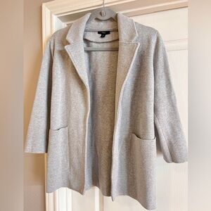 J. Crew Heather Gray Knit Sweater Blazer